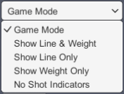 UI, Laser Beam, Options for Showing Line & Weight