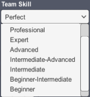 UI, Team Skill Selector