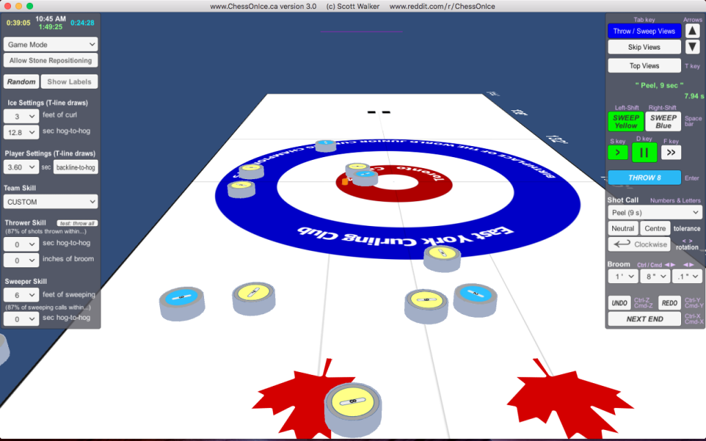 View, Thrower-Sweeper, Middle - During Shot